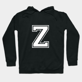 Initial Letter Z - Varsity Style Design. Hoodie